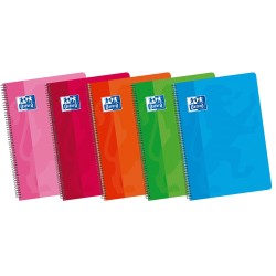 Cuaderno Espiral Tapa Blanda Liso 80 Hojas COLORES SURTIDOS OXFORD SCHOOL CLASSIC