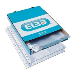 CAJA 100 FUNDAS TALADRO STANDARD Fº PIEL NARANJA 90 MICRAS