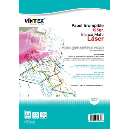 Papel irrompible para impresora láser