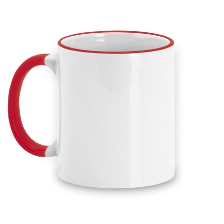 Tazas Sublimación Calidad AAA borde color 12 unidades