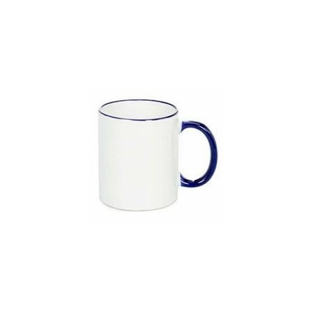 Tazas Sublimación Calidad AAA borde color 12 unidades