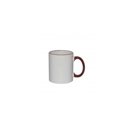 Tazas Sublimación Calidad AAA borde color 12 unidades