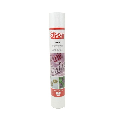 Vinilo textil Siser Glitter Blanco Arcoíris