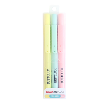 Set 3 subrayadores pastel Just Click S Morris