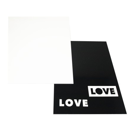 Placas de Metacrilato Opaco 2uds Vintex