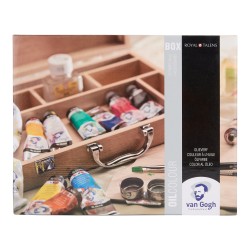 Set básico de óleos en caja de madera Van Gogh