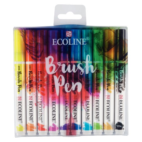Estuche 10 rotuladores Ecoline Talens