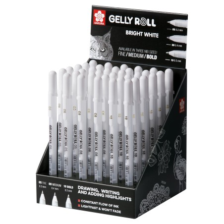 ROTULADOR SAKURA GELLY ROLL BRIGHT WHITE