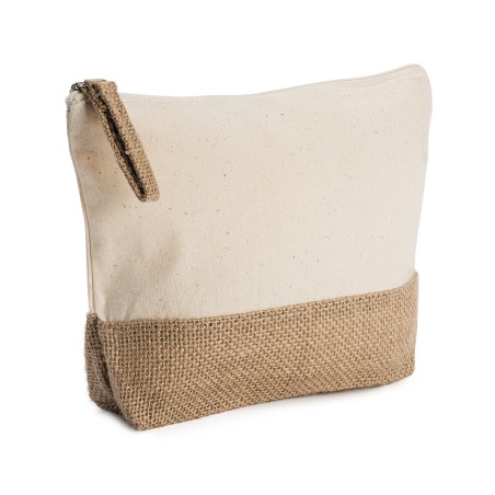 Neceser algodón/yute Beige