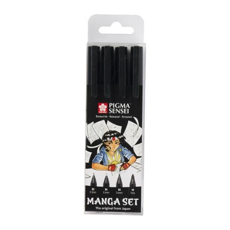 Estuche 4 Pigma Sensei Manga Sakura