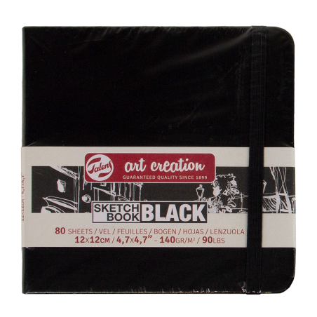 CUADERNOS DE BOCETOS NEGROS HOJAS NEGRAS