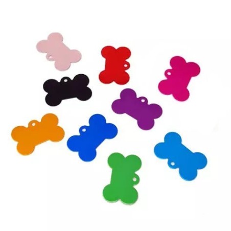 Chapas para perro personalizables varios colores