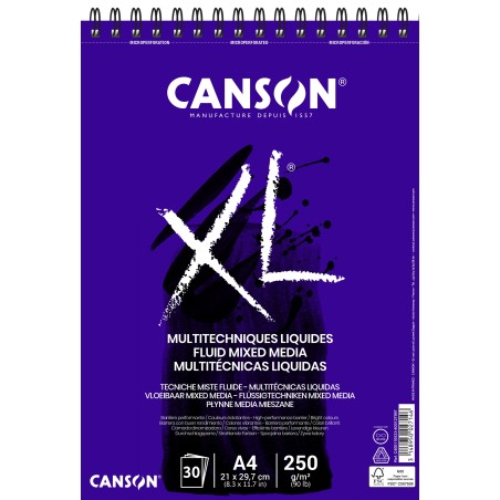 Cuaderno XL Mix Media Fluido Canson