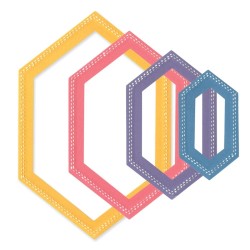 Troqueles Framelits Hexágonos (10uds)