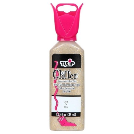 Pintura textil Glitter Relieve Tulip