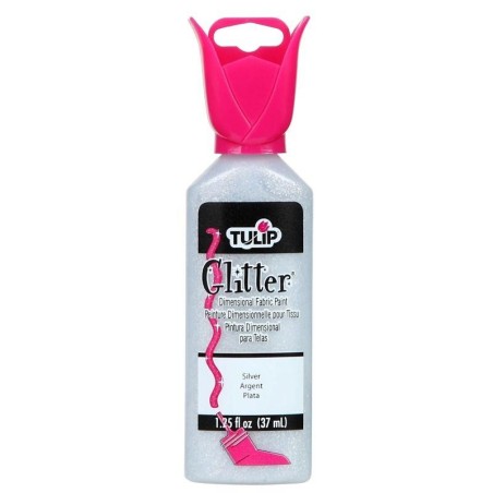 Pintura textil Glitter Relieve Tulip