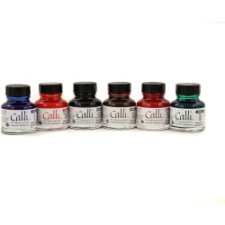 Pack 6 Tintas caligráficas Calli Daler Rowney
