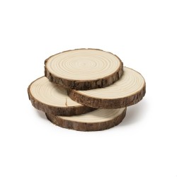 Set Posavasos Tronco Natural 4uds