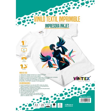 Vinilo textil imprimible Vintex