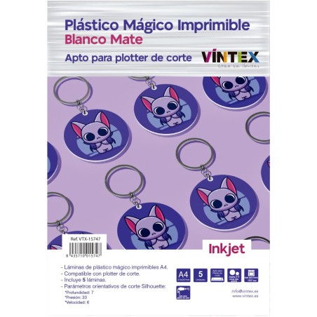 Plástico Mágico imprimible para Inkjet de VINTEX