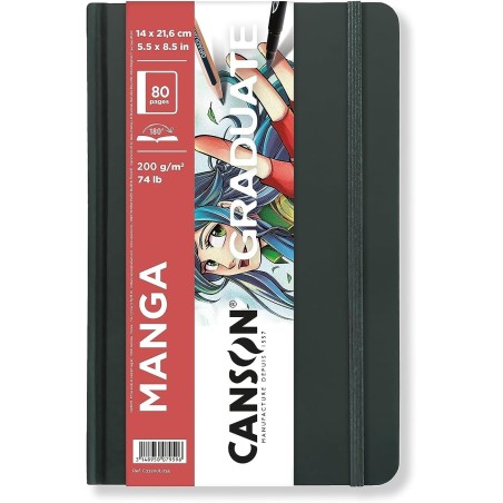 Cuaderno Canson Graduate Manga Liso 200g