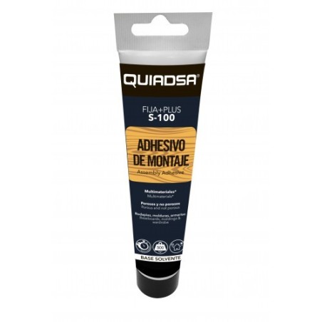 FIJA + PLUS S-100 ADHESIVO MONTAJE SOLVENTE 120g QUIADSA