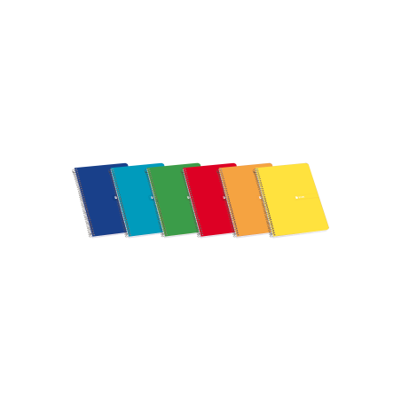 ENRI 15,5x21,5 Tapa Dura Cuaderno espiral 1 Línea con margen 80 Hojas surtido