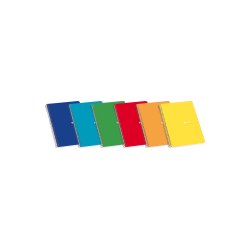ENRI 15,5x21,5 Tapa Dura Cuaderno espiral Pauta 3 con margen 80 Hojas surtido