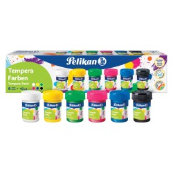 Set de Témpera bote 40 ml 6 colores con pincel
