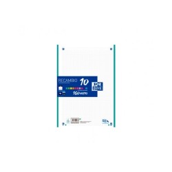 Recambio Paquete A4 con 10 colores de banda 5x5 160 Hojas OXFORD SCHOOL
