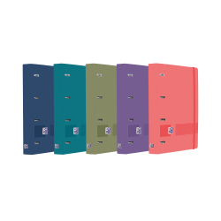 Archivador A4+ Polyfoam Europeanbinder + Lomo 45 mm anillas 4Dx35 mm con Recambio 5x5 Colores vivos OXFORD LIVE & GO