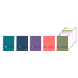 Cuaderno Tapa de Plástico Europeanbook 8 5X5 160 Hojas A4+ COLORES VIVOS OXFORD LIVE & GO