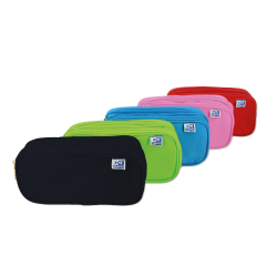 Estuche Triple 3 cremalleras poliéster 22,5 x 11 x 7 cm  OXFORD KANGOO KIDS