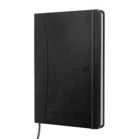 Cuaderno Cosido Tapa Extradura A5 Liso 80 Hojas Negro SCRIBZEE® OXFORD SIGNATURE