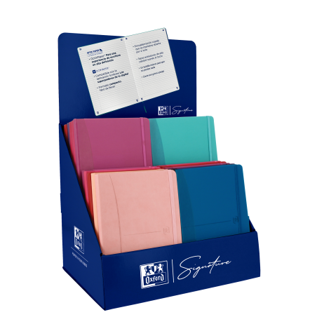Expositor de Sobremesa Surtido A5 1 Línea, Liso y Dots OXFORD SIGNATURE