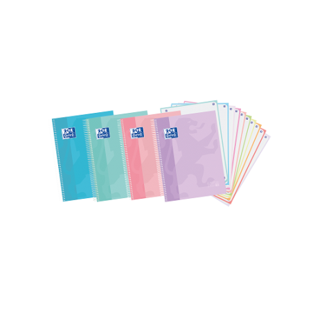 Cuaderno Tapa Extradura Europeanbook 10 5x5 150 Hojas A4+ SURTIDO PASTEL OXFORD SCHOOL TOUCH