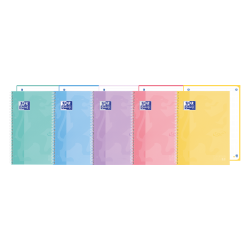 Cuaderno Europeanbook 1 Dotbook A4+ Tapa Extradura Dots 5x5 80 Hojas  PASTEL OXFORD SCHOOL TOUCH